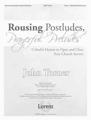 Book cover for Rousing Postludes, Prayerful Preludes