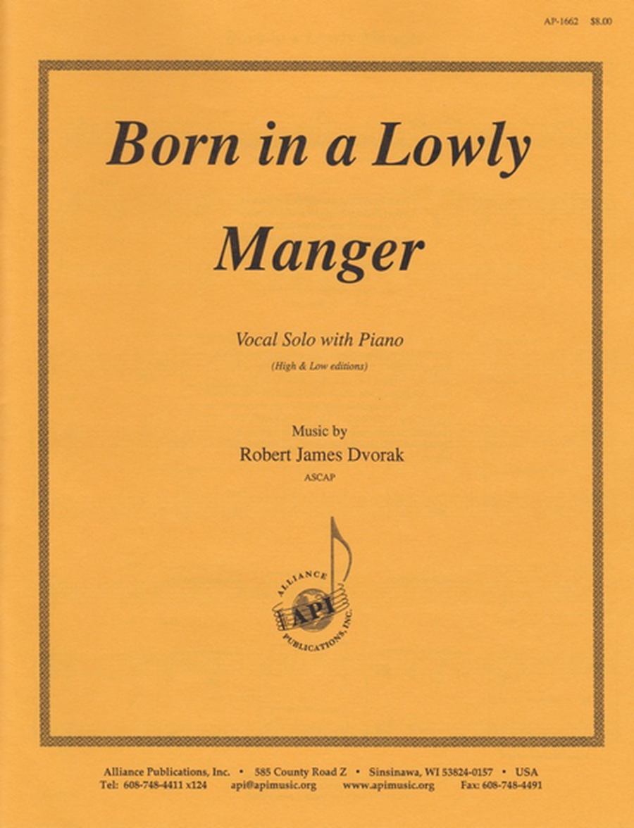 Born in a Lowly Manger-From Cantata a Savior image number null