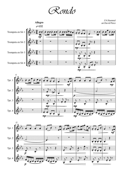Rondo Hummel Trumpet Concerto image number null