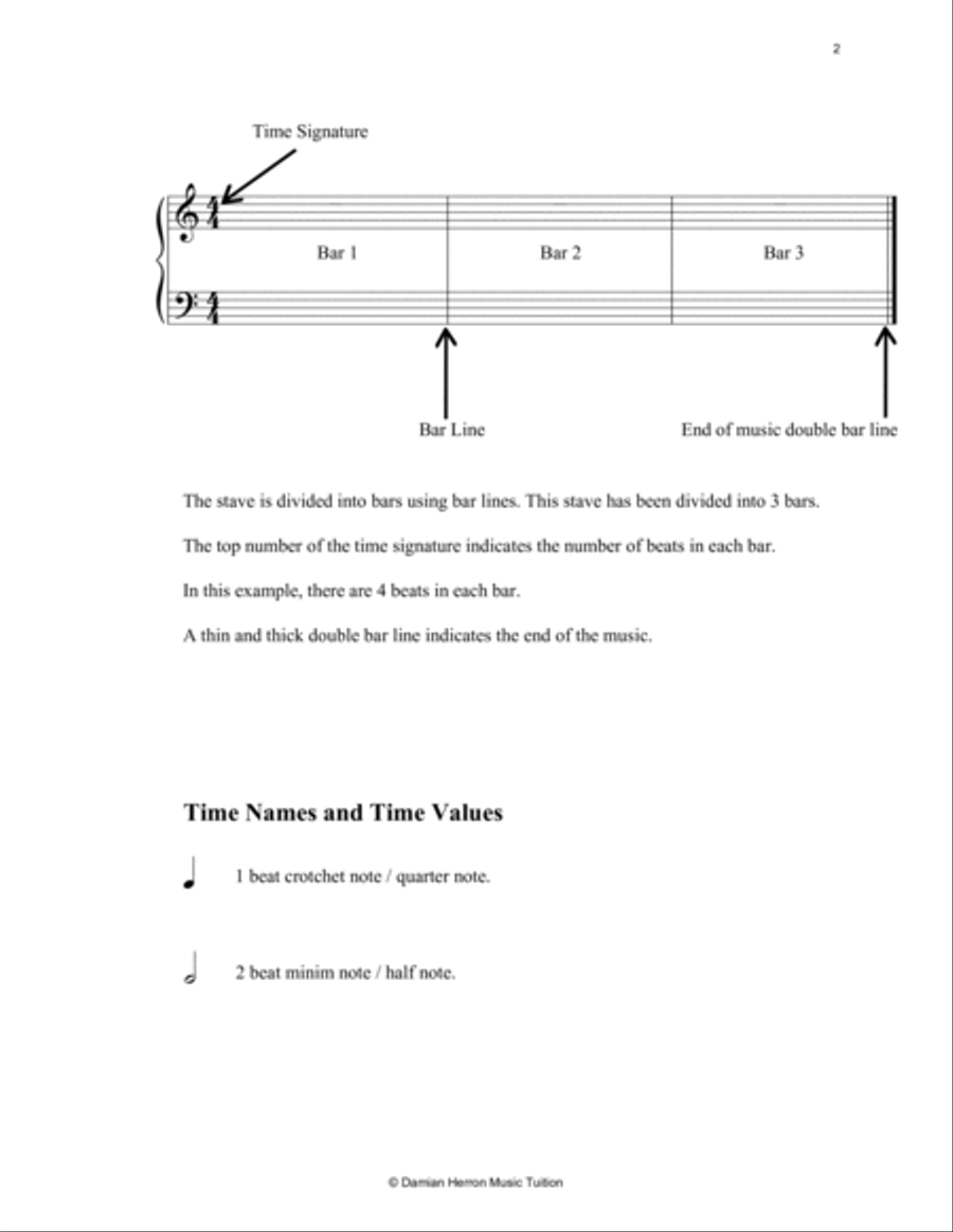 Piano Quick Study Exercises for Early Beginner Level 1 Piano Method scores gallery preview page 3