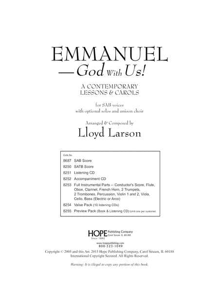 Emmanuel- God With Us!