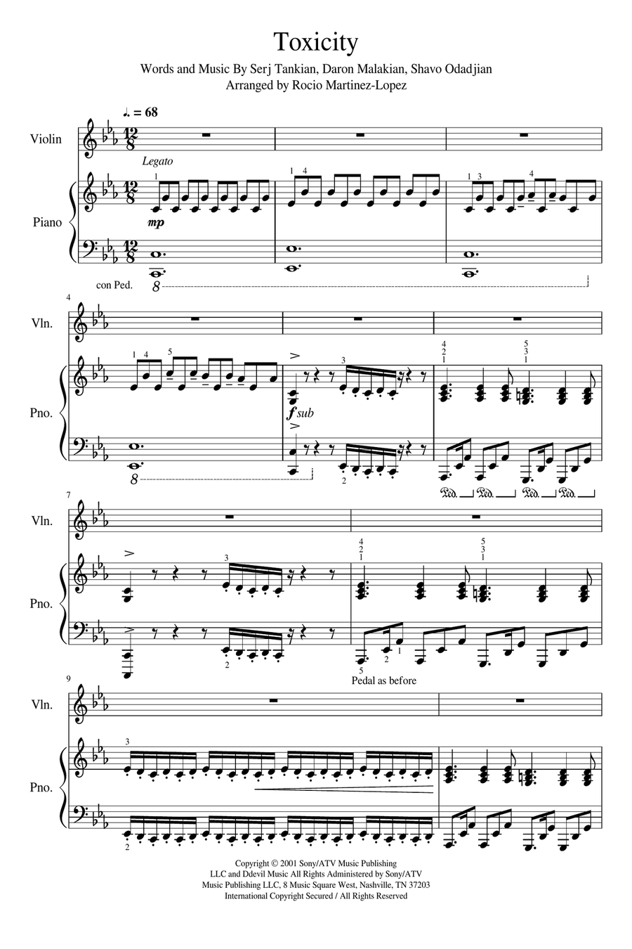 Toxicity String Duet scores gallery preview page 2