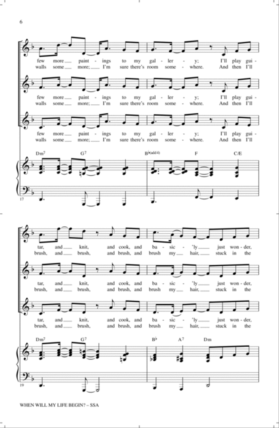 When Will My Life Begin? (from Tangled) (arr. Mac Huff) SSA scores gallery preview page 4