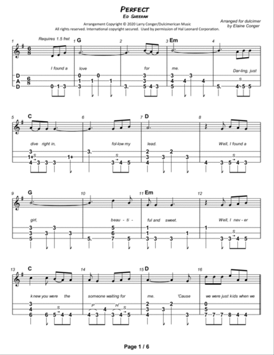 Perfect Dulcimer scores gallery preview page 2