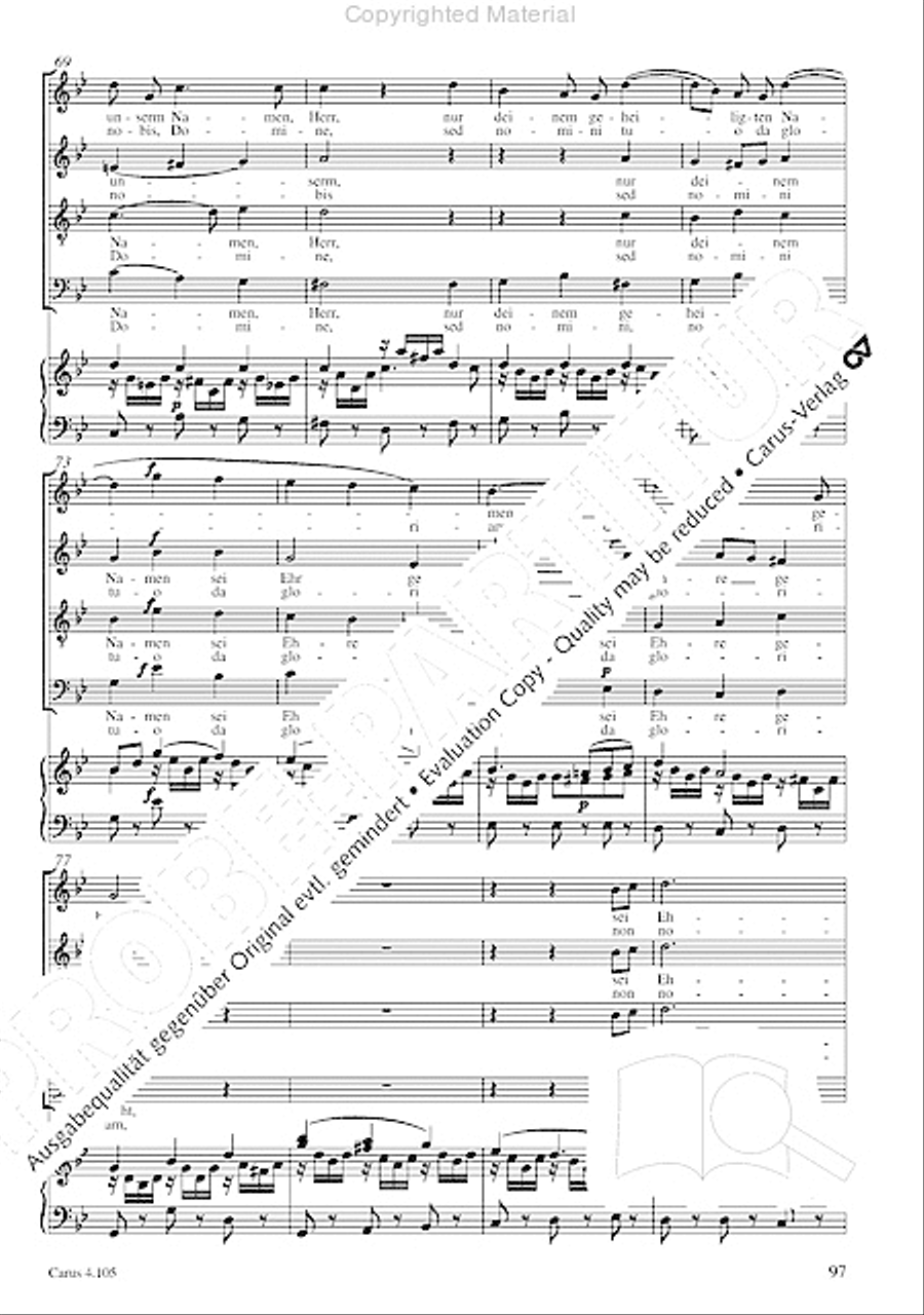 Choral collection Mendelssohn - editionchor Choir scores gallery preview page 98
