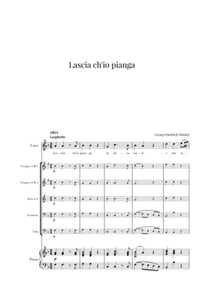 Book cover for Haendel - Lascia ch’io pianga (for Soprano, Brass Quintet and Piano)