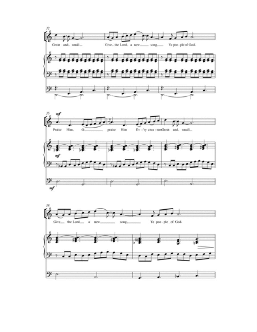 Be Ye Doers Of The Word 4-Part scores gallery preview page 5