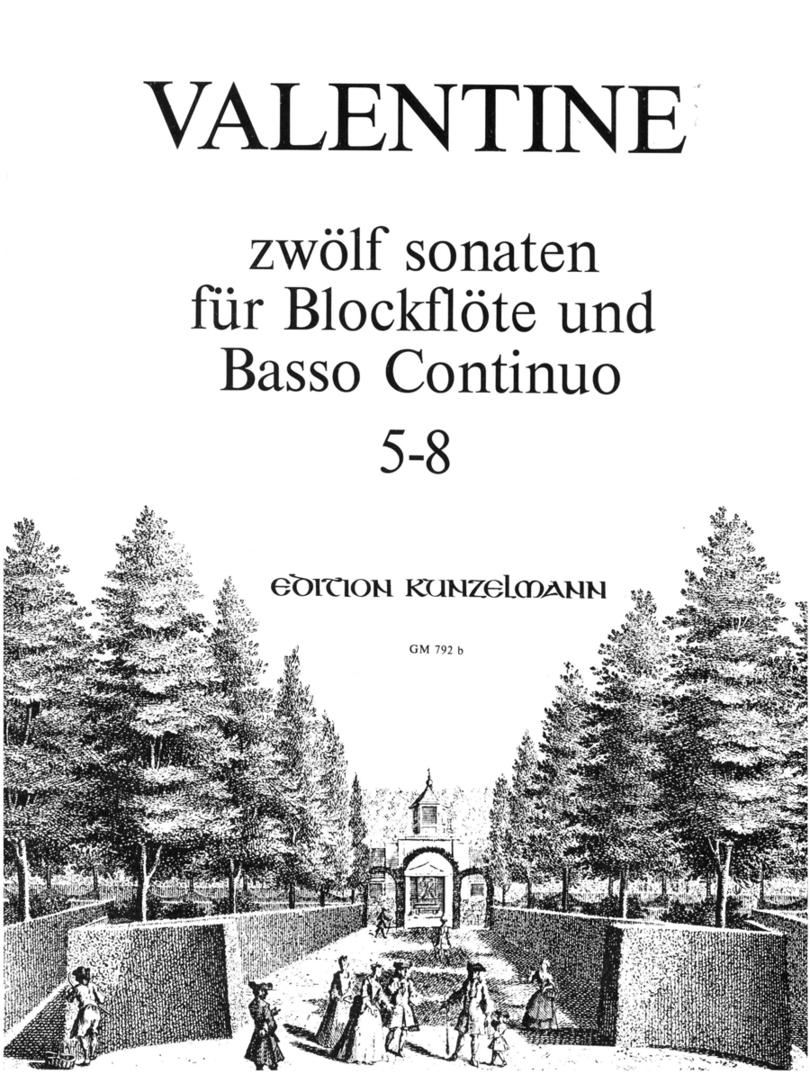 12 Sonatas for recorder and basso continuo, Volume 2 Flute scores gallery preview page 1
