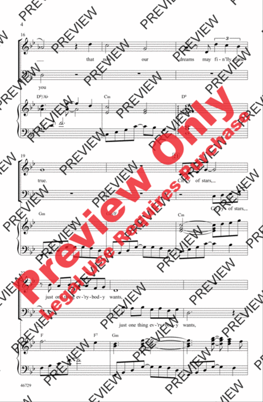 City of Stars City of Stars 4-Part scores gallery preview page 4