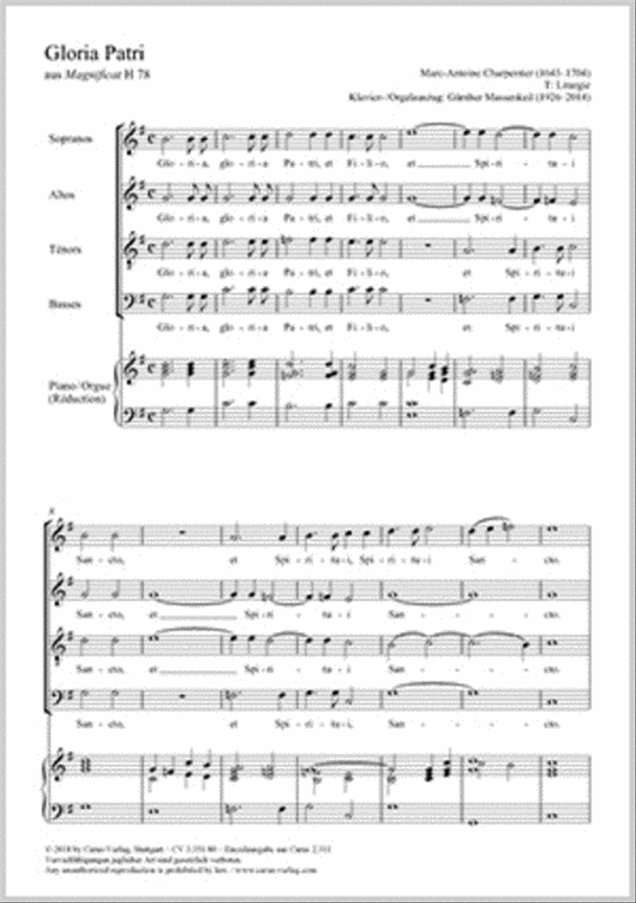 Gloria Patri 4-Part scores gallery preview page 1