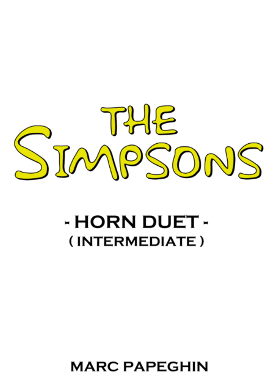 Theme From The Simpsons TM from the Twentieth Century Fox Television Series THE SIMPSONS Brass Duet scores gallery preview page 1