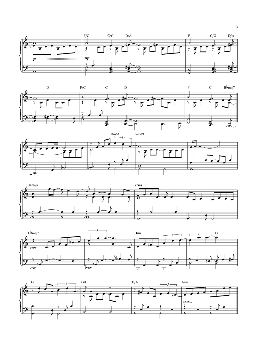 Make Peace Piano Solo scores gallery preview page 3