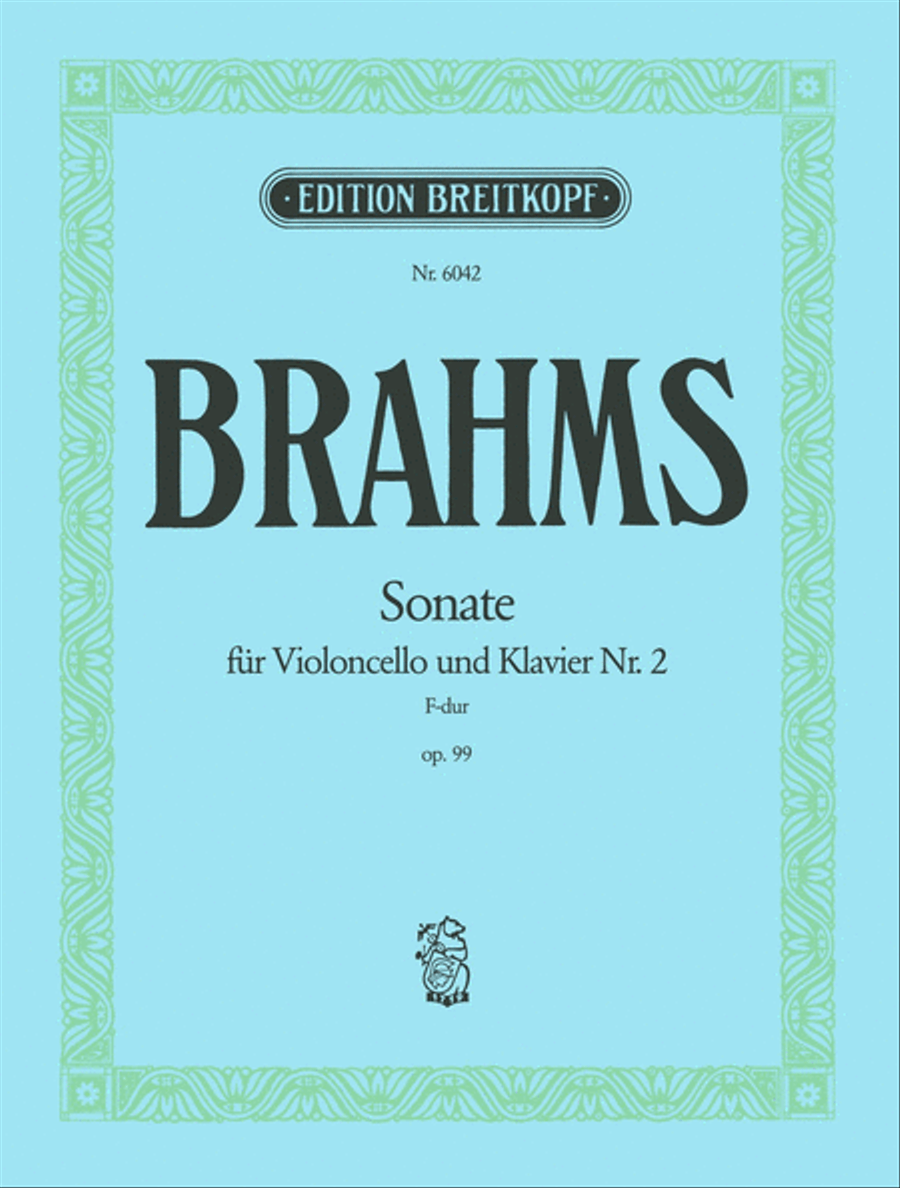 Sonata No. 2 in F major Op. 99 Piano Accompaniment scores gallery preview page 1
