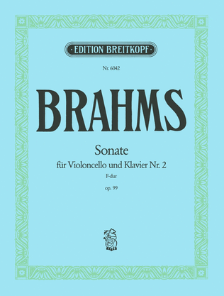 Book cover for Sonata No. 2 in F major Op. 99