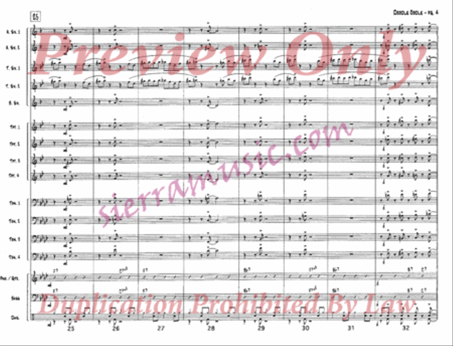 Doodle Oodle Jazz Ensemble scores gallery preview page 5