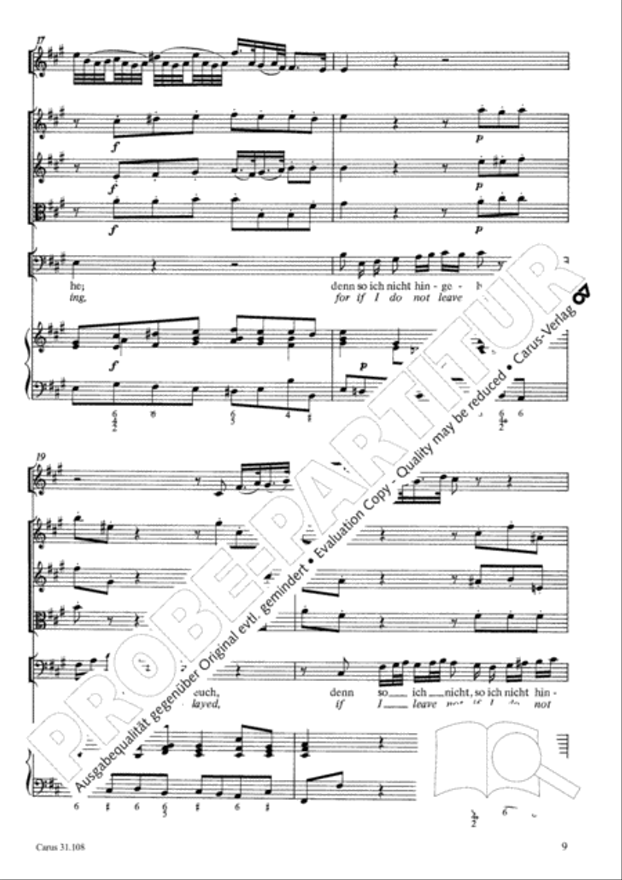 Now it is good, that I am leaving (Es ist euch gut, dass ich hingehe) ATB scores gallery preview page 10