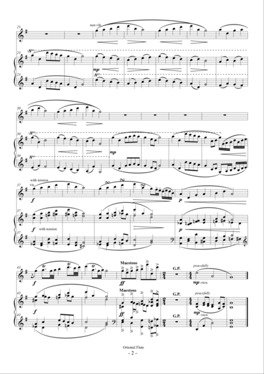 Korean Simple Suite No.1 (For Flute and Piano) Woodwind Duet scores gallery preview page 6