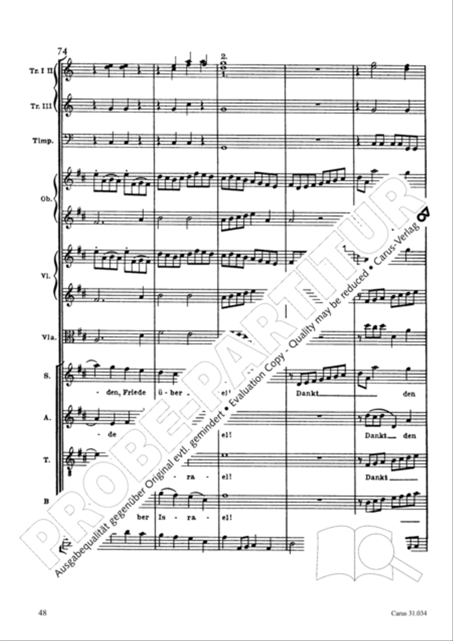 O fire everlasting (O ewiges Feuer, o Ursprung der Liebe) ATB scores gallery preview page 63
