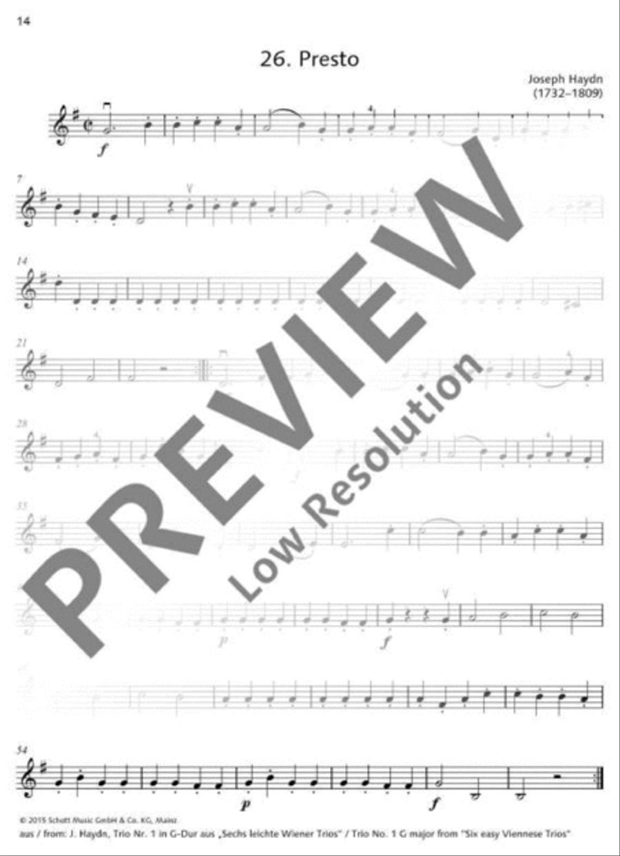 Classical Music for Children Violin scores gallery preview page 15