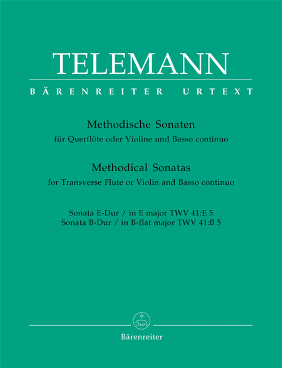 Twelve Methodical Sonatas for Flute or Violin and Basso continuo Flute scores gallery preview page 1