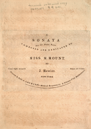 Book cover for A Sonata for the Piano Forte