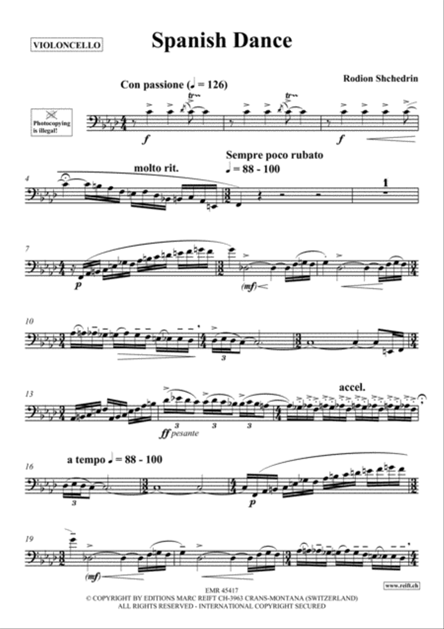 Spanish Dance Piano Accompaniment scores gallery preview page 2