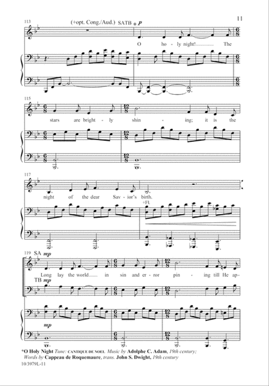 O Hear the Angel Voices O Hear the Angel Voices 4-Part scores gallery preview page 11