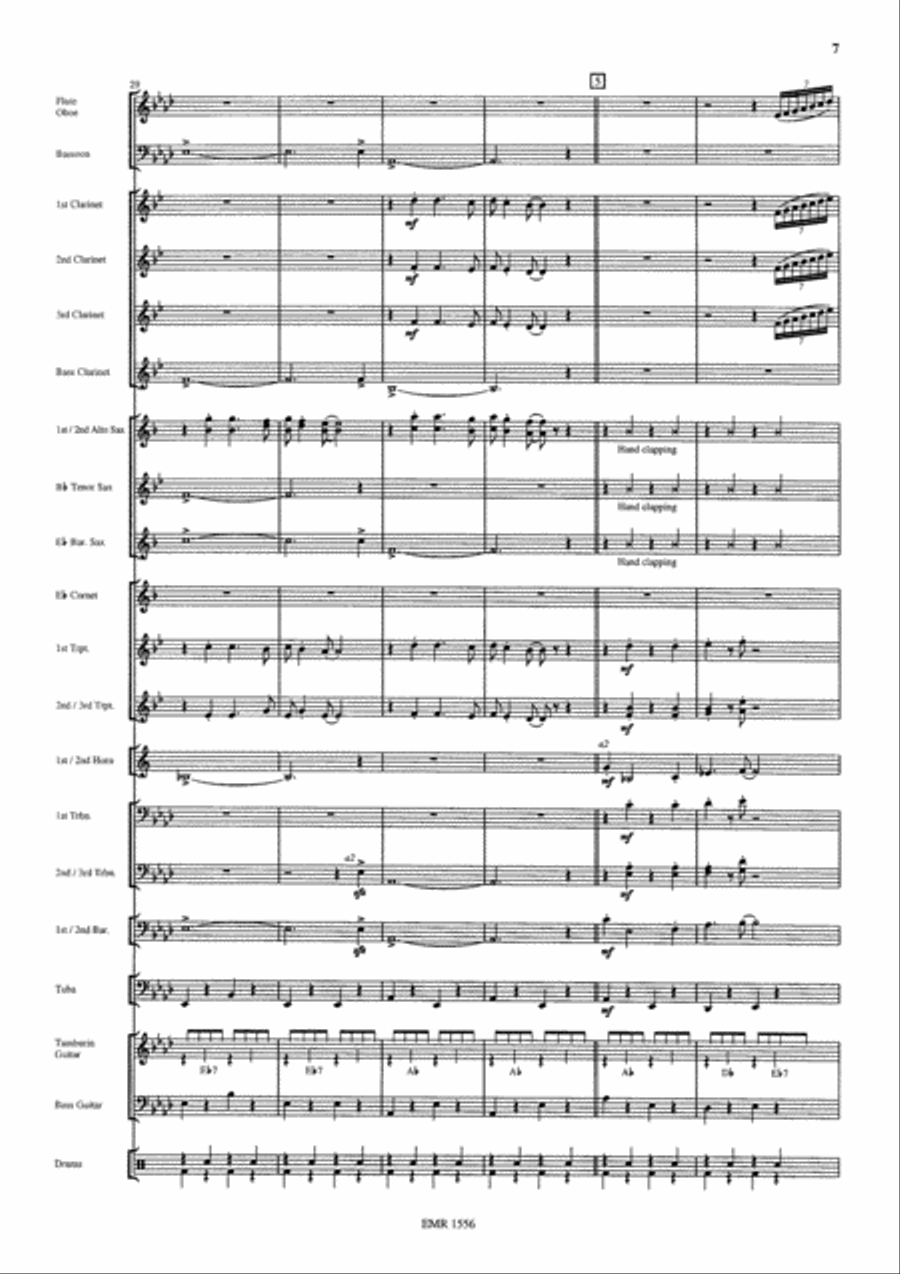 Gospel Train Concert Band scores gallery preview page 7