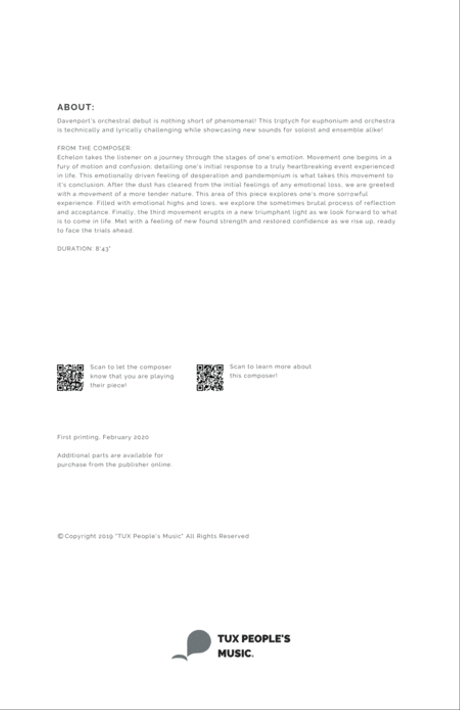 Echelon (Solo Euphonium with Orchestra) Full Orchestra scores gallery preview page 4