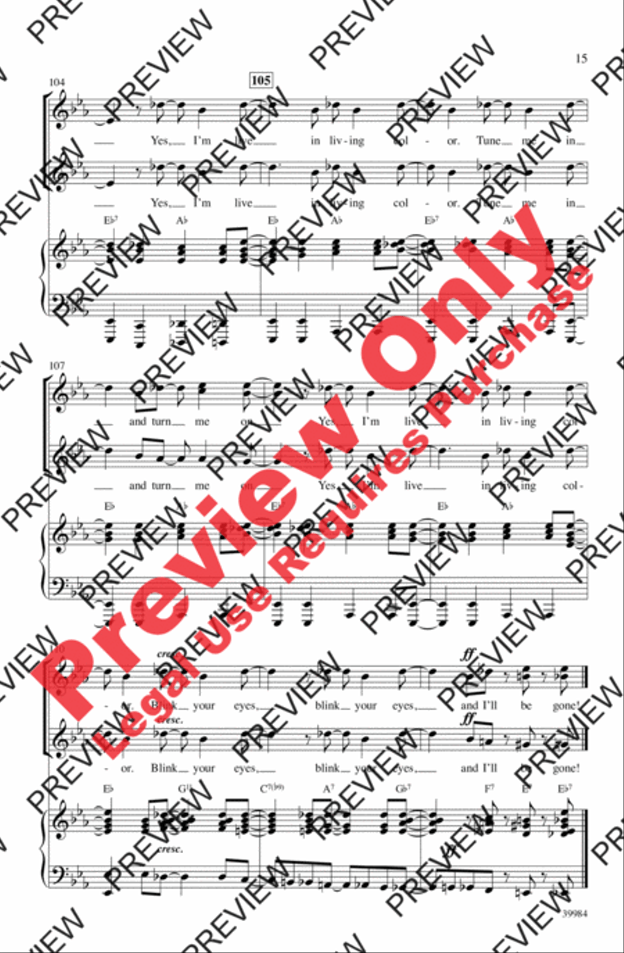 Live in Living Color Women's Choir scores gallery preview page 15