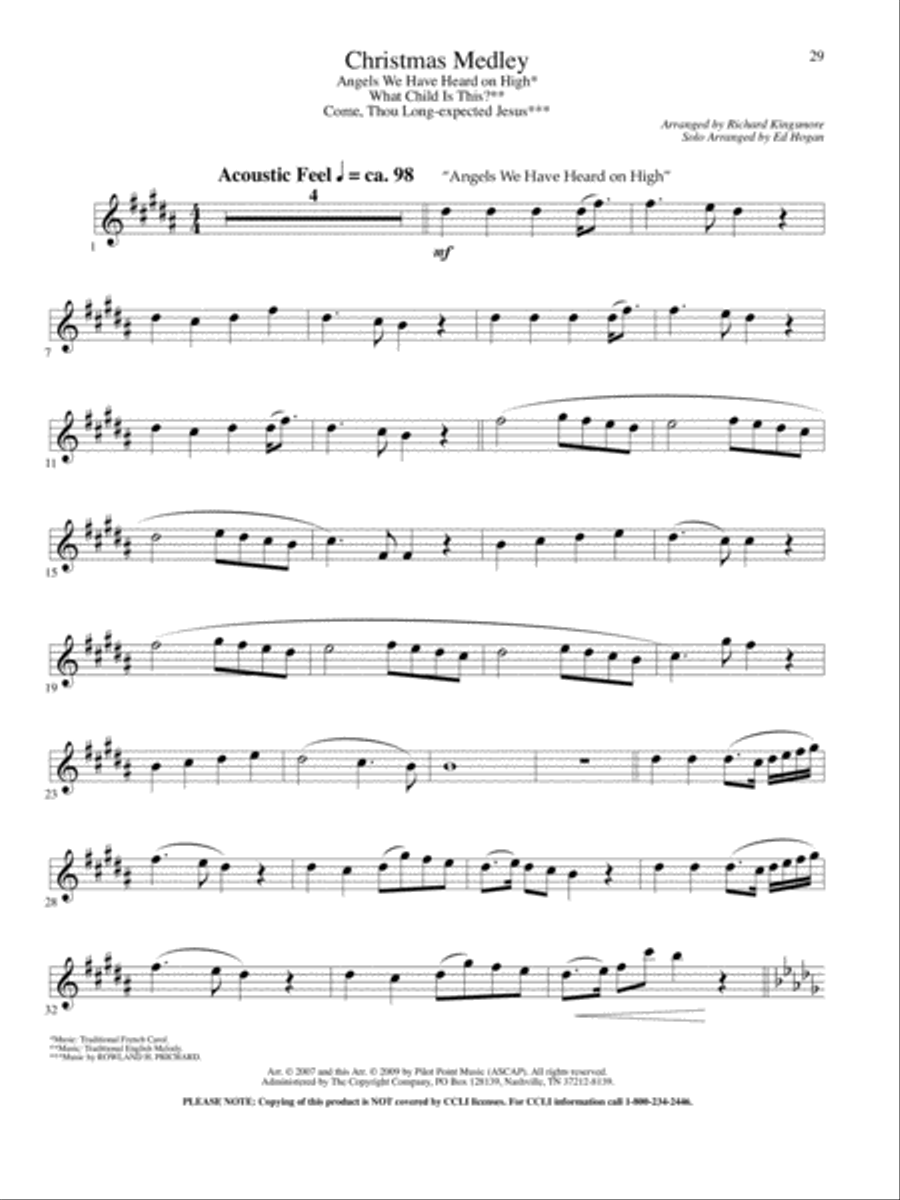Meditative Solos for Alto Saxophone Alto Saxophone scores gallery preview page 2