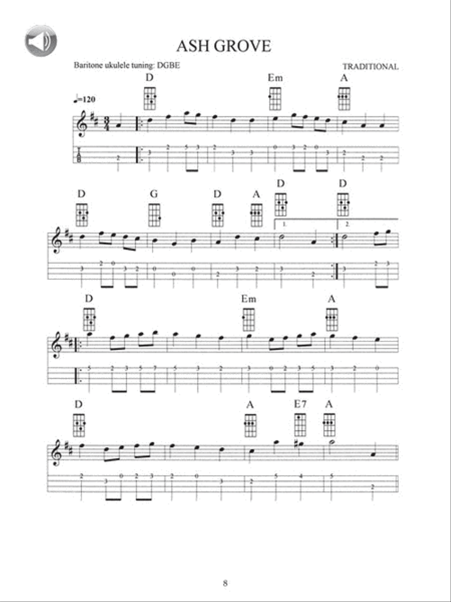E7 online baritone ukulele