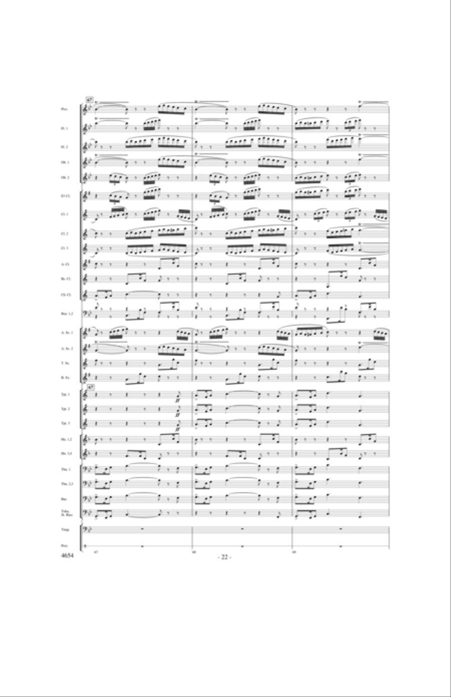 Ride of the Valkyries Concert Band scores gallery preview page 21