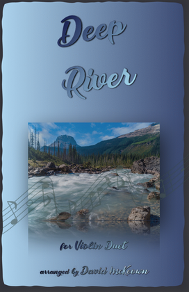 Book cover for Deep River, Gospel Song for Violin Duet