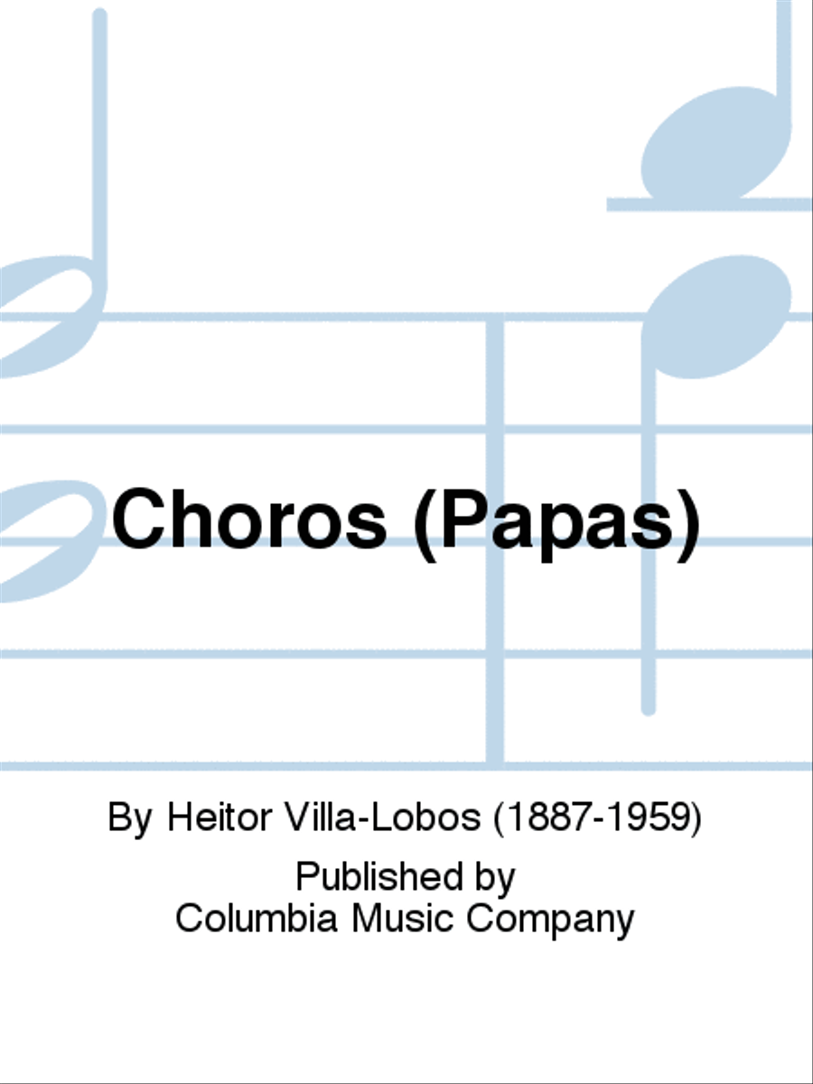 Choros (Papas) Choros (Papas) Classical Guitar scores gallery preview page 1