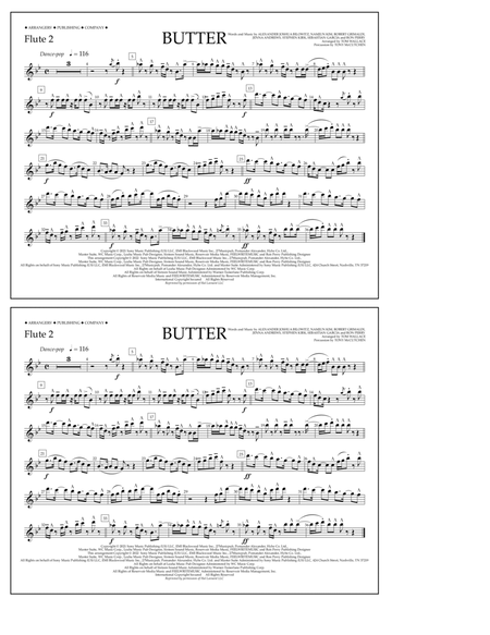 Butter (arr. Tom Wallace) - Flute 2