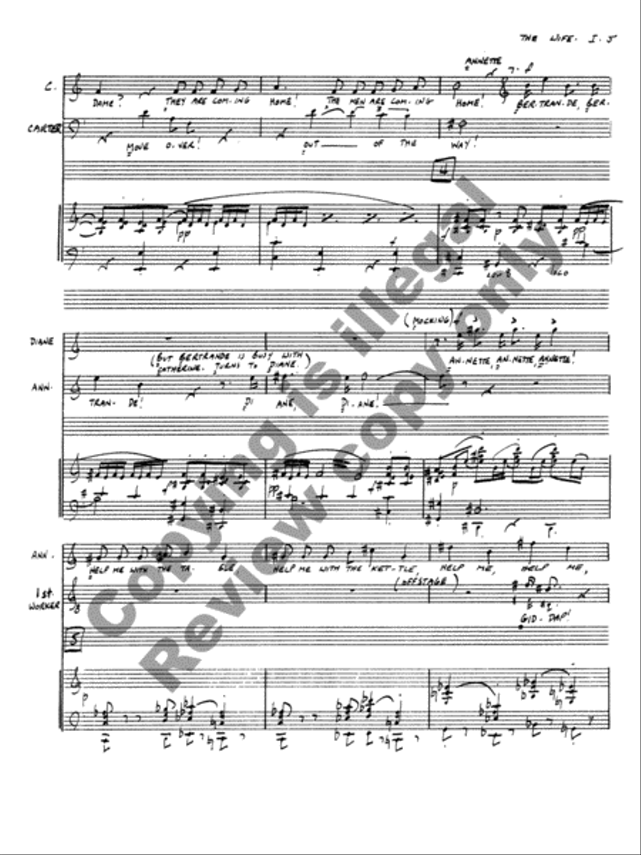The Wife of Martin Guerre Choir scores gallery preview page 7
