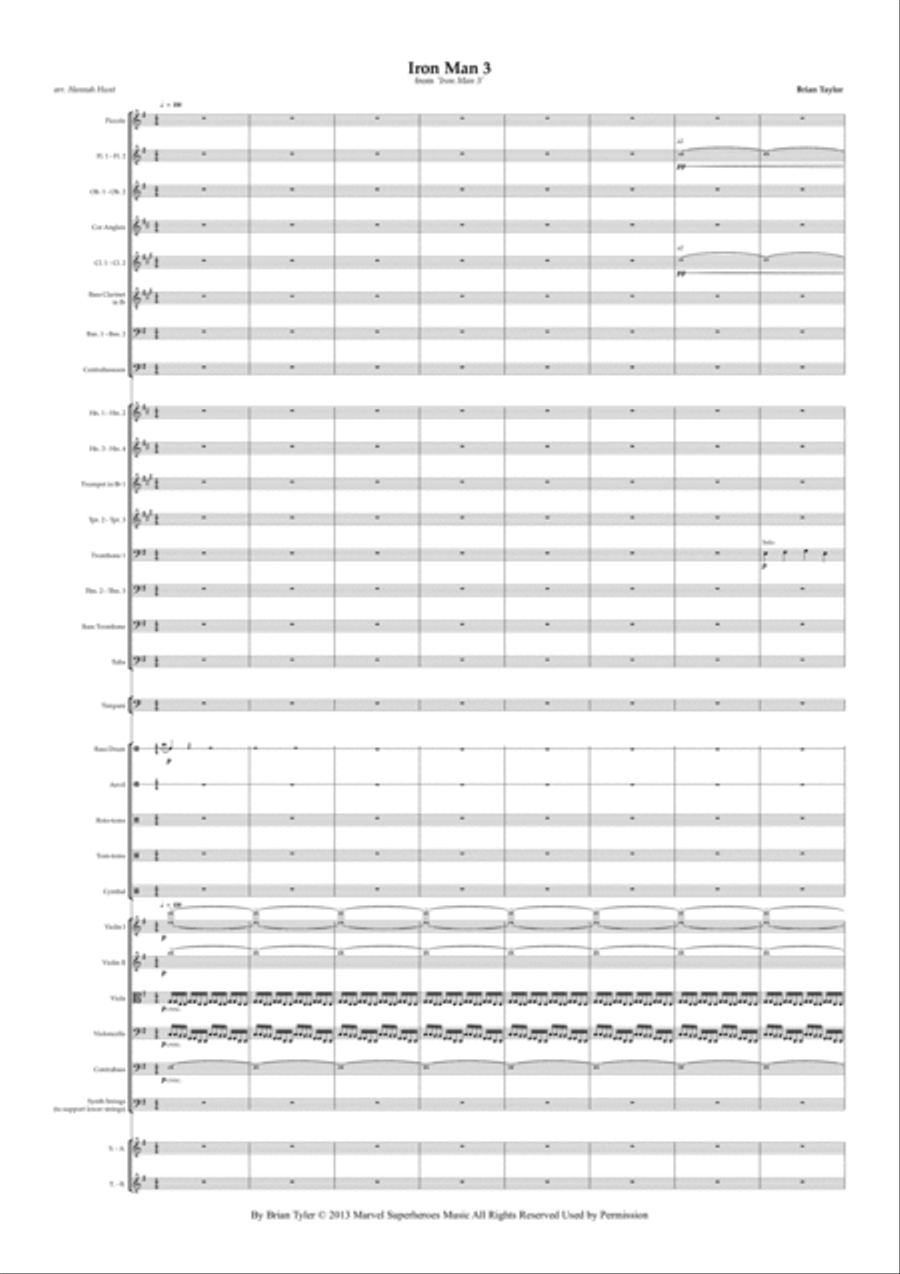 Iron Man 3 Full Orchestra scores gallery preview page 2