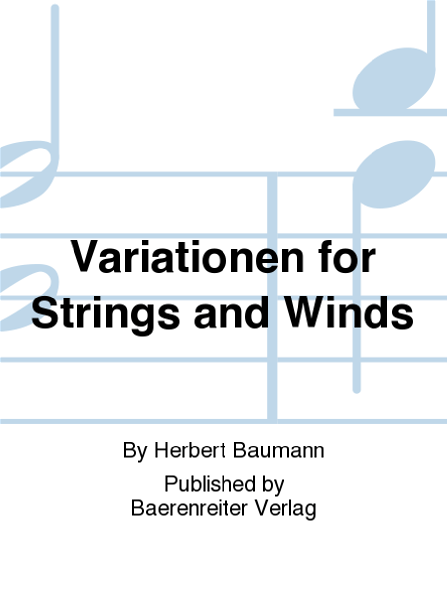 Variationen for Strings and Winds Violin scores gallery preview page 1