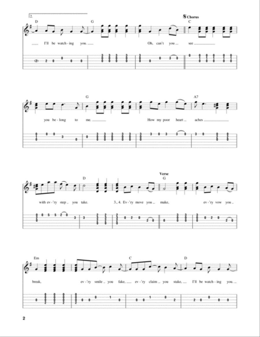 Every Breath You Take Acoustic Guitar scores gallery preview page 2