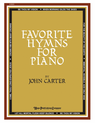 Book cover for Favorite Hymns for Piano-Digital Download