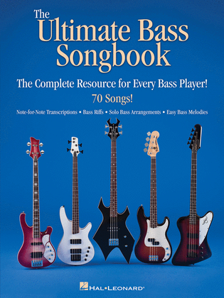 Book cover for The Ultimate Bass Songbook