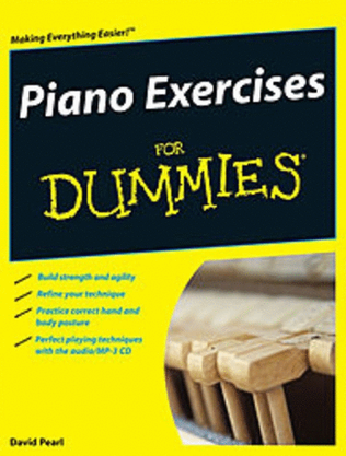 Book cover for Piano Exercises For Dummies Book/CD