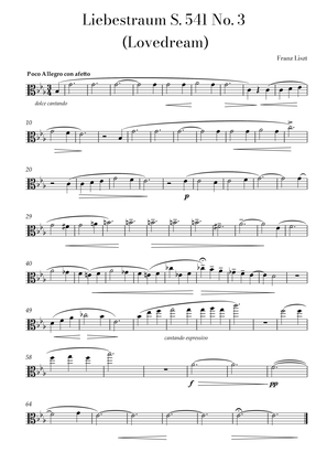 Liszt - Liebestraum (Love Dream) Solo Viola in E-flat major