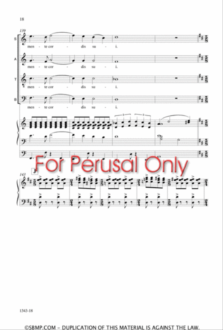 Fecit potentiam - SATB Octavo 4-Part scores gallery preview page 17