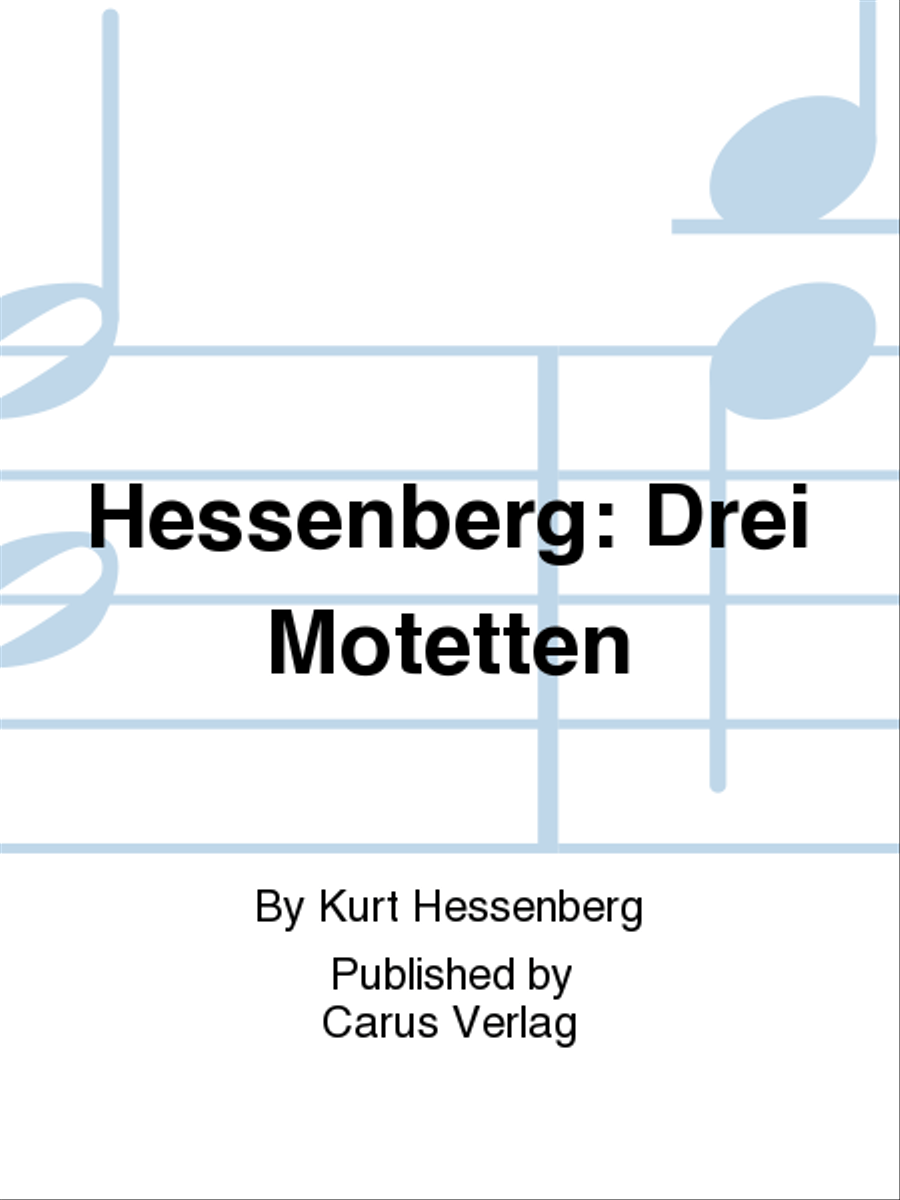 Three Motets (Drei Motetten) Score scores gallery preview page 1