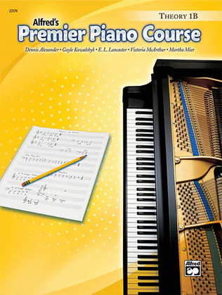 Book cover for Premier Piano Course Theory, Book 1B