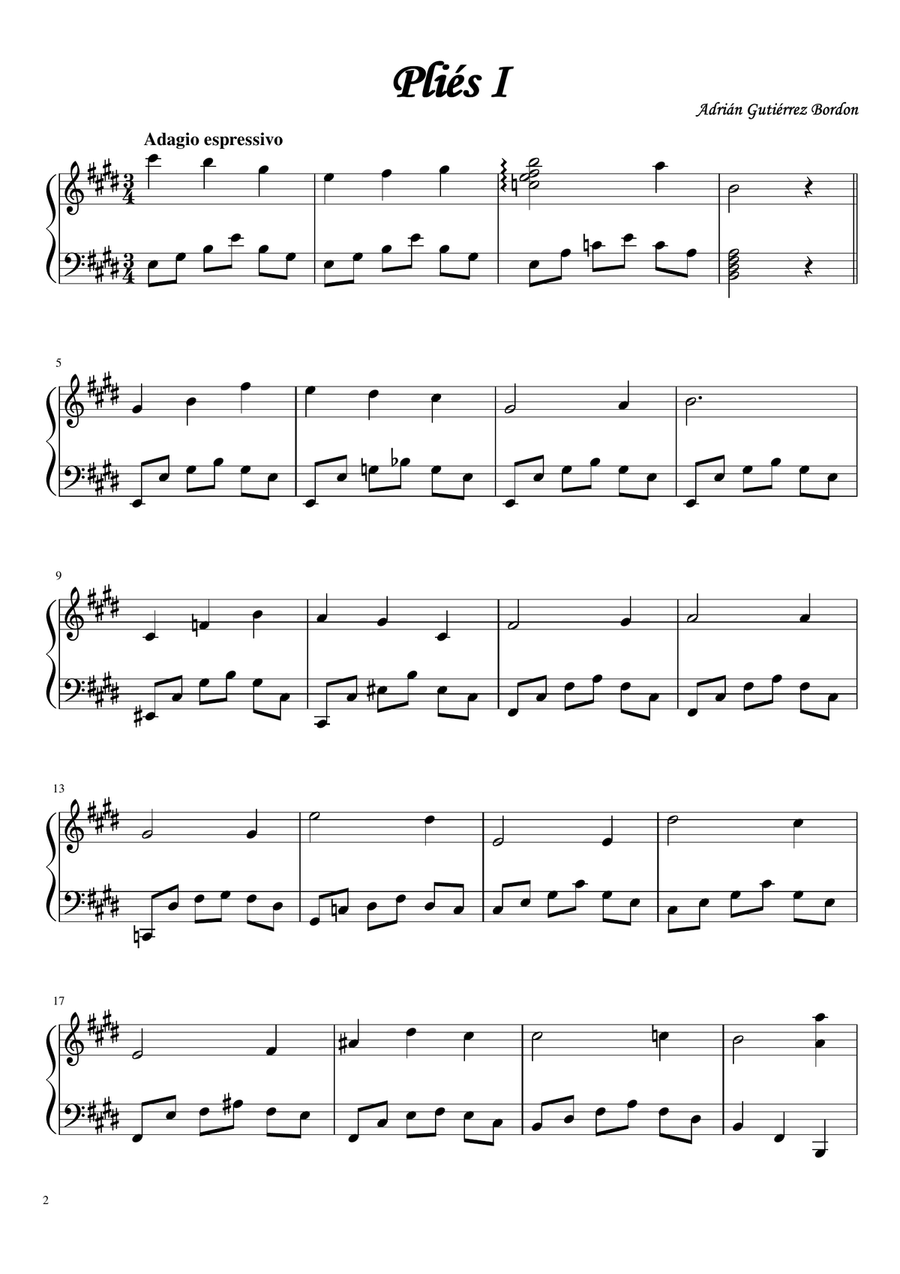 Piano+Ballet (music for ballet class) Piano Method scores gallery preview page 6