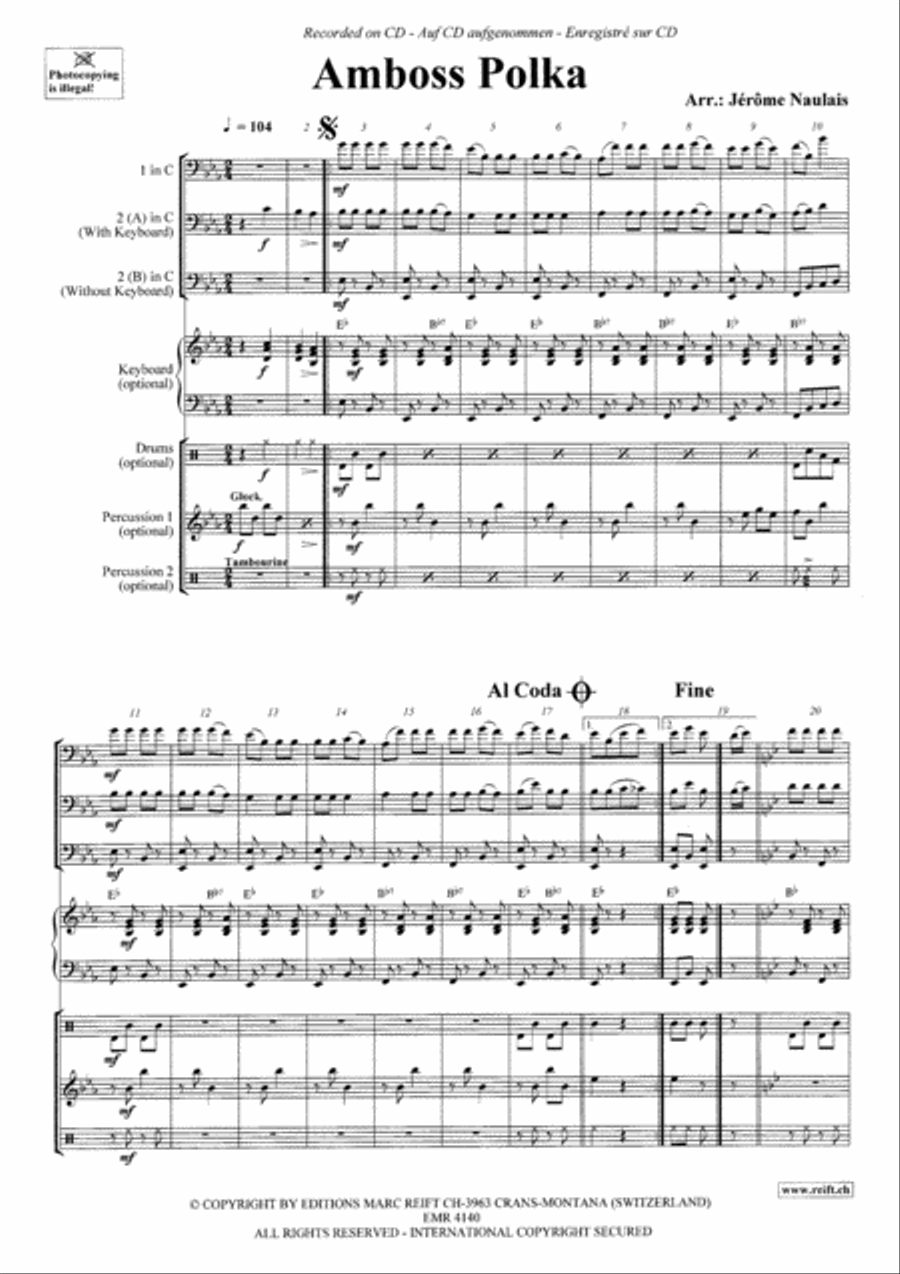 Amboss Polka Trombone Duet scores gallery preview page 3