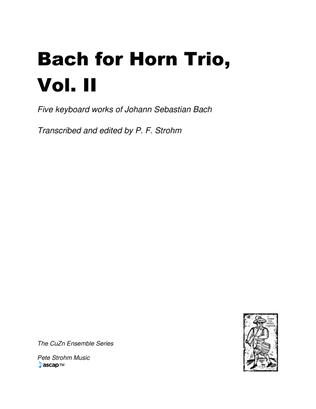 Bach for Horn Trio, Vol. II